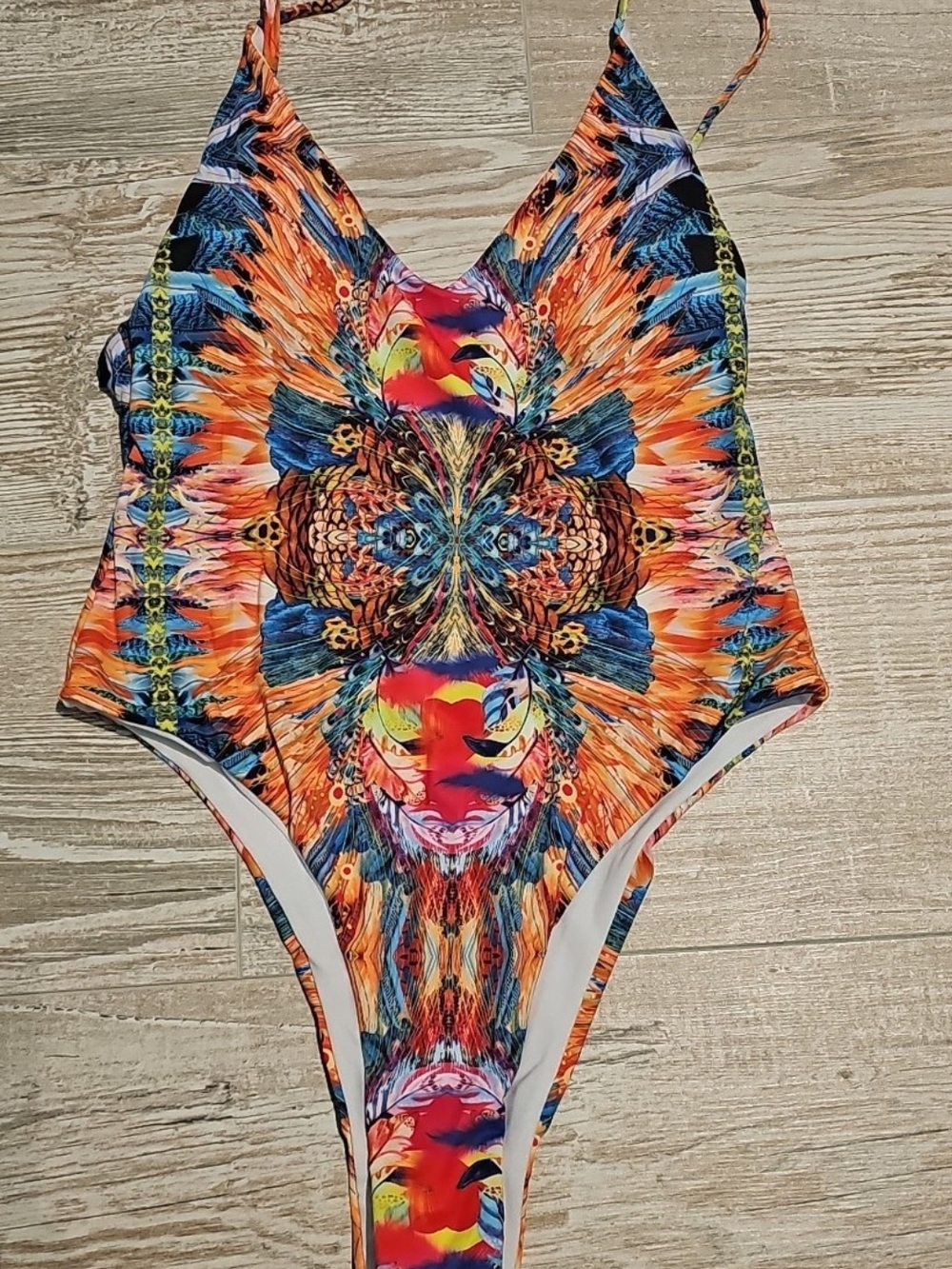 Vibrant Kaleidoscope One-Piece Swimsuit - Multi Size M new